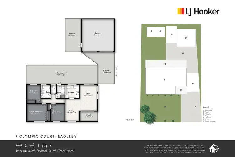 Floorplan of Homely house listing, 7 Olympic Court, Eagleby QLD 4207