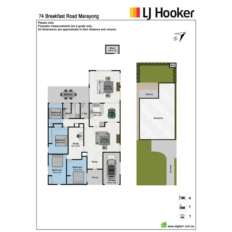 Floorplan of Homely house listing, 74 Breakfast Road, Marayong NSW 2148