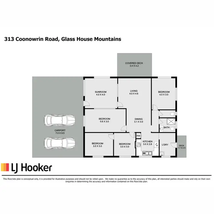 Floorplan of Homely rural property listing, 313 Coonowrin Road, Glass House Mountains QLD 4518