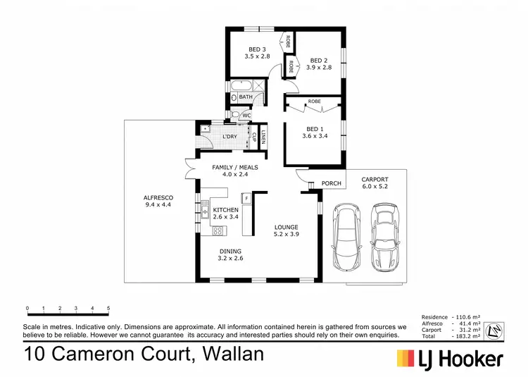Floorplan of Homely house listing, 10 Cameron Court, Wallan VIC 3756