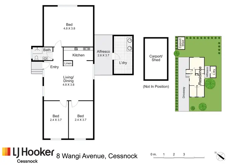 Floorplan of Homely house listing, 8 Wangi Avenue, Cessnock NSW 2325