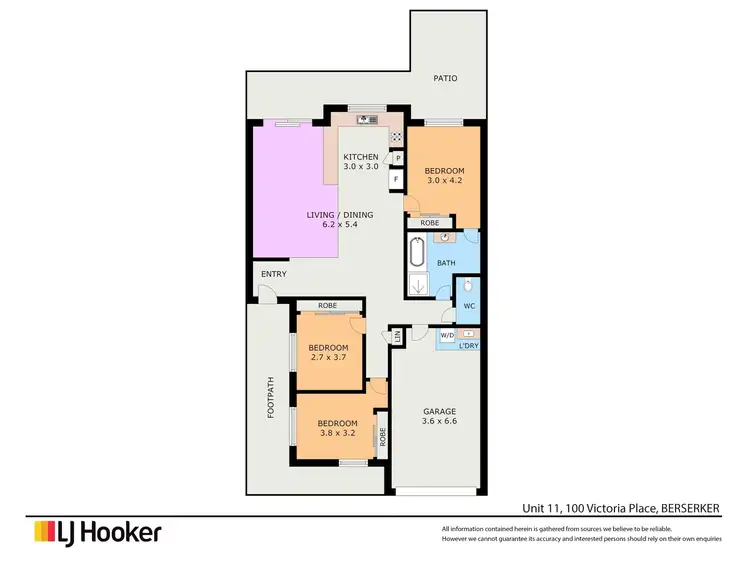 Floorplan of Homely house listing, 11/100 Victoria Place, Berserker QLD 4701
