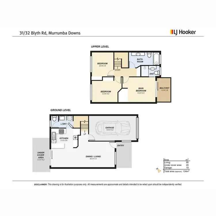 Floorplan of Homely townhouse listing, 31/32 Blyth Road, Murrumba Downs QLD 4503
