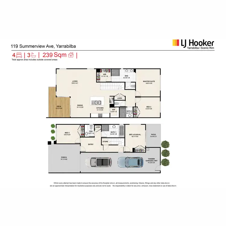 Floorplan of Homely house listing, 119 Summerview Avenue, Yarrabilba QLD 4207