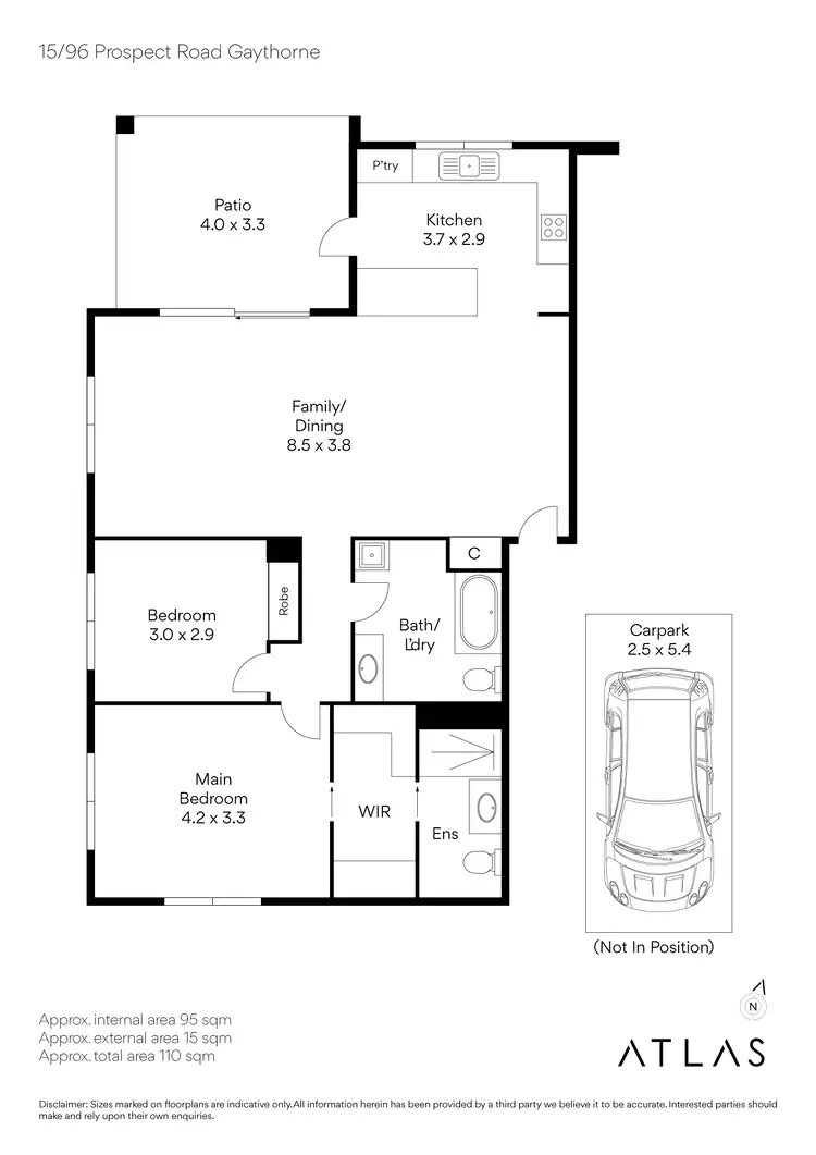 Floorplan of Homely flat listing, 15/96 Prospect Road, Gaythorne QLD 4051
