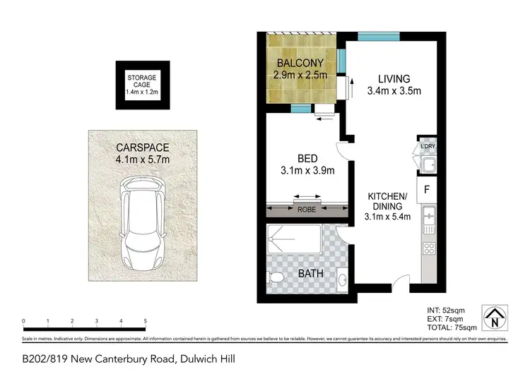 Floorplan of Homely apartment listing, Apartment B202/819 New Canterbury Road, Dulwich Hill NSW 2203