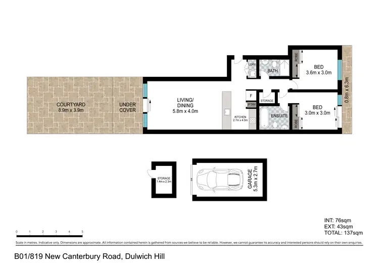 Floorplan of Homely apartment listing, Apartment B01/819 New Canterbury Road, Dulwich Hill NSW 2203