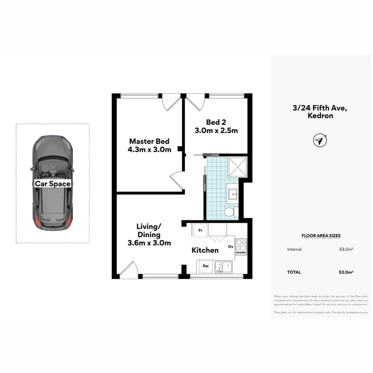 Floorplan of Homely apartment listing, 3/24 Fifth Avenue, Kedron QLD 4031