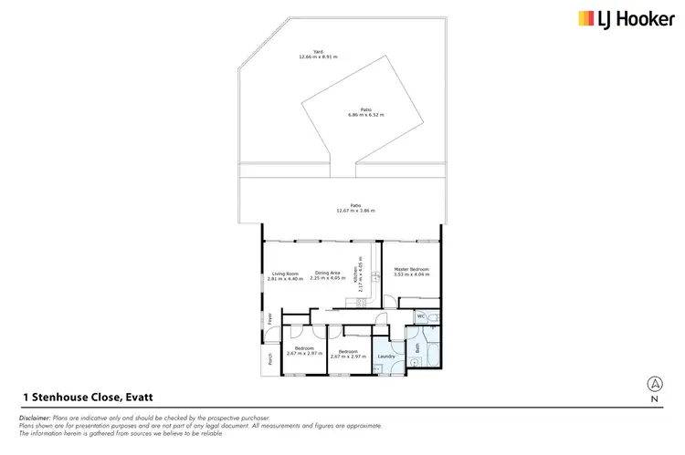 Floorplan of Homely house listing, 1 Stenhouse Close, Evatt ACT 2617