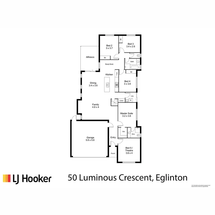 Floorplan of Homely house listing, 50 Luminous Crescent, Eglinton WA 6034