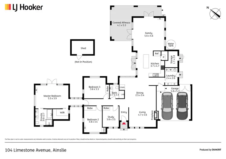 Floorplan of Homely house listing, 104 Limestone Avenue, Ainslie ACT 2602
