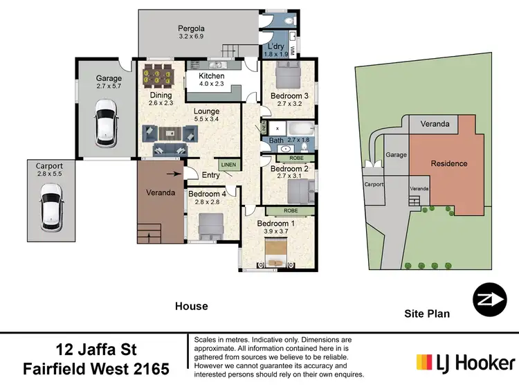 Floorplan of Homely house listing, 12 Jaffa Street, Fairfield West NSW 2165