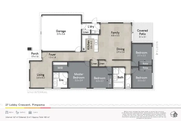 Floorplan of Homely house listing, 27 Looby Crescent, Pimpama QLD 4209