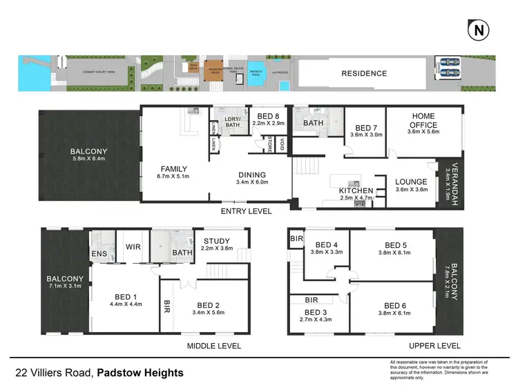 Floorplan of Homely house listing, 22 Villiers Road, Padstow Heights NSW 2211