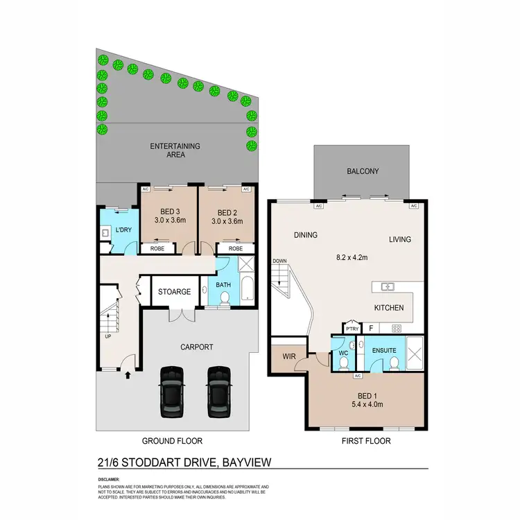 Floorplan of Homely unit listing, 21/6 Stoddart Drive, Bayview NT 820