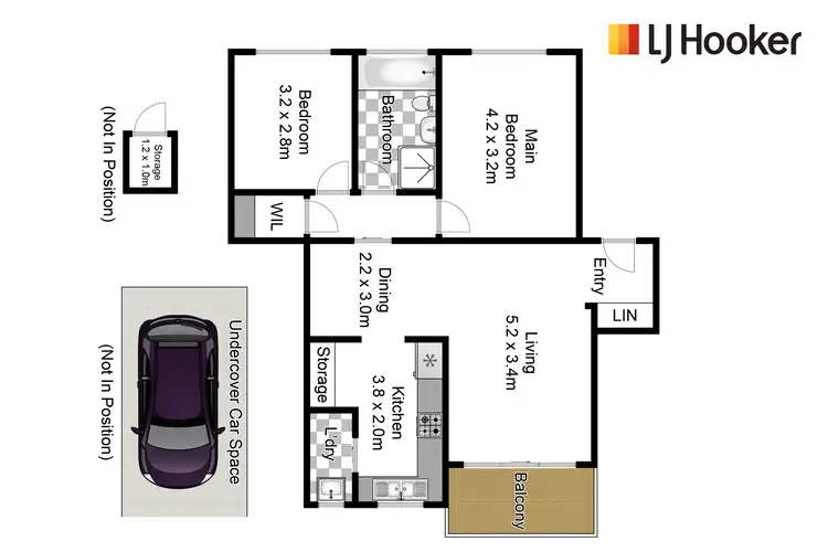 Floorplan of Homely unit listing, 4/51-53 Burns Bay Road, Lane Cove NSW 2066