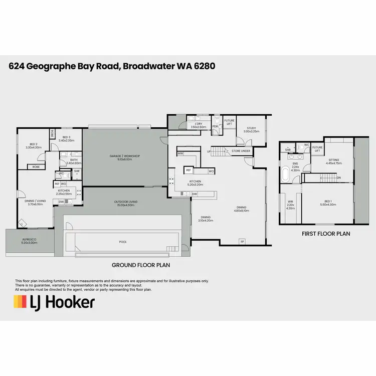 Floorplan of Homely house listing, 624 Geographe Bay Road, Broadwater WA 6280