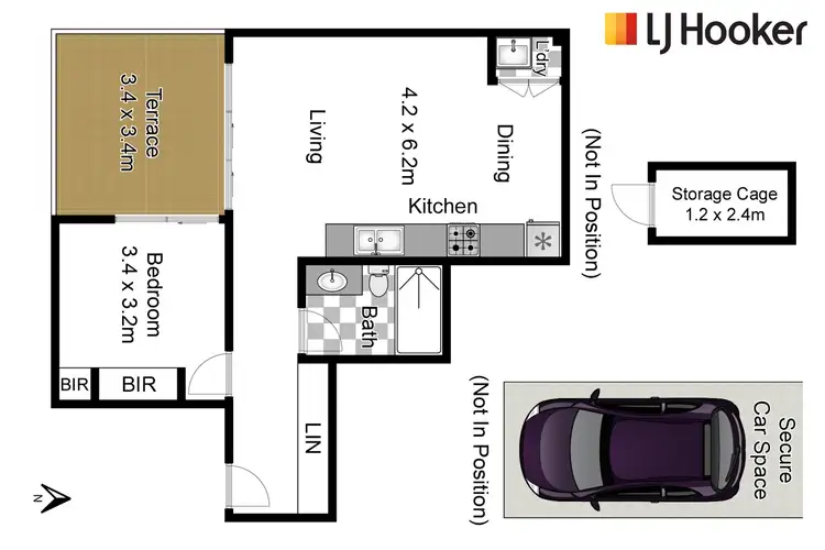 Floorplan of Homely unit listing, 413B/7-13 Centennial Avenue, Lane Cove NSW 2066