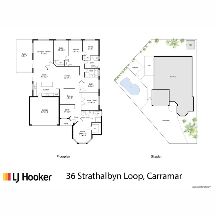 Floorplan of Homely house listing, 36 Strathalbyn Loop, Carramar WA 6031