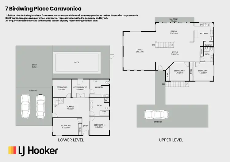 Floorplan of Homely house listing, 7 Birdwing Place, Caravonica QLD 4878