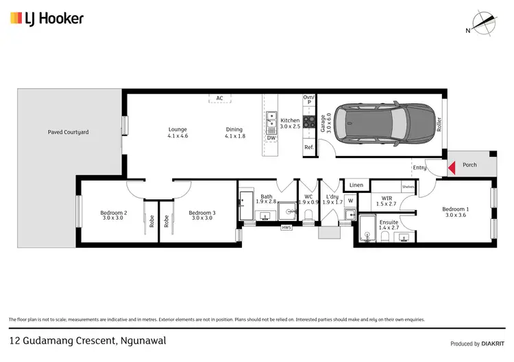 Floorplan of Homely house listing, 12 Gudamang Street, Ngunnawal ACT 2913