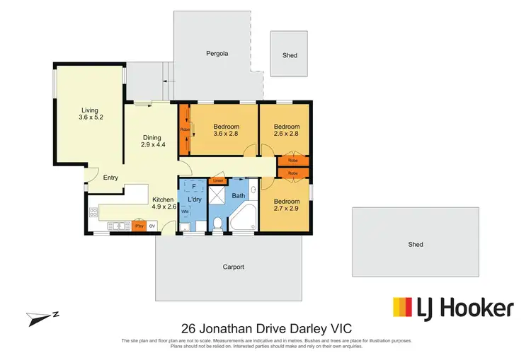 Floorplan of Homely house listing, 26 Jonathan Drive, Darley VIC 3340