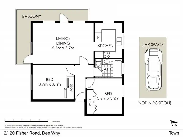 Floorplan of Homely apartment listing, 2/120 Fisher Road, Dee Why NSW 2099