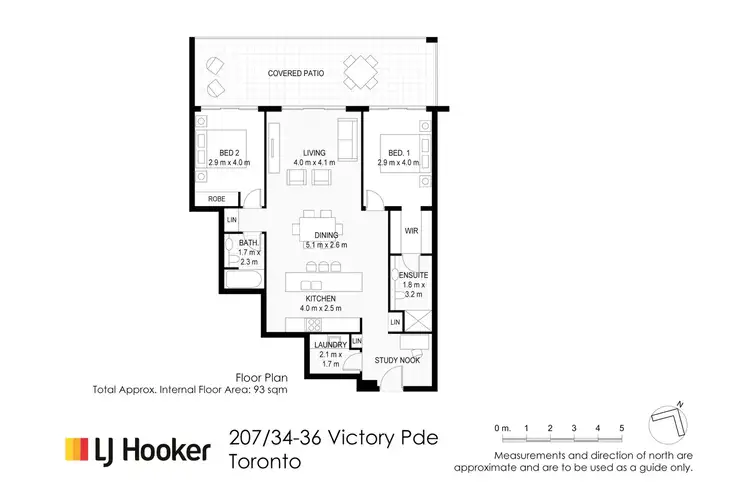 Floorplan of Homely apartment listing, 207/34 Victory Parade, Toronto NSW 2283