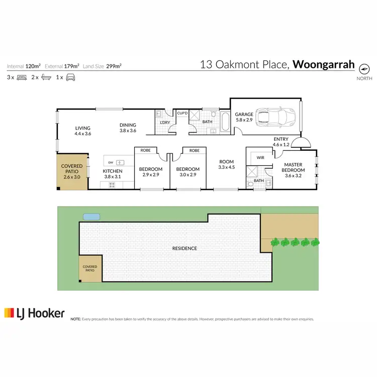 Floorplan of Homely house listing, 13 Oakmont Place, Woongarrah NSW 2259