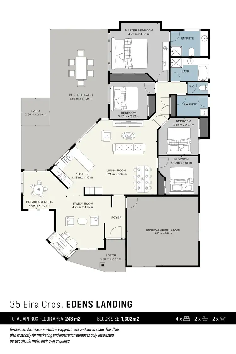 Floorplan of Homely house listing, 35 Eira Crescent, Edens Landing QLD 4207