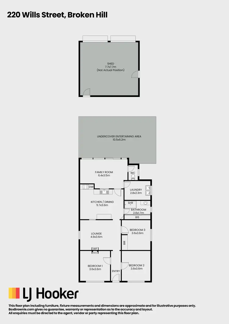 Floorplan of Homely house listing, 220 Wills Street, Broken Hill NSW 2880