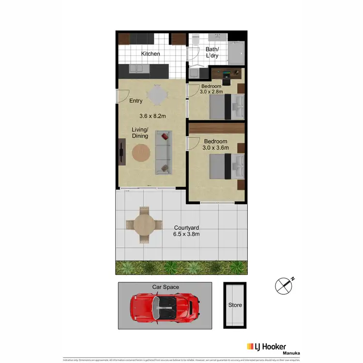 Floorplan of Homely apartment listing, 51/26 Marie Little Crescent, Denman Prospect ACT 2611