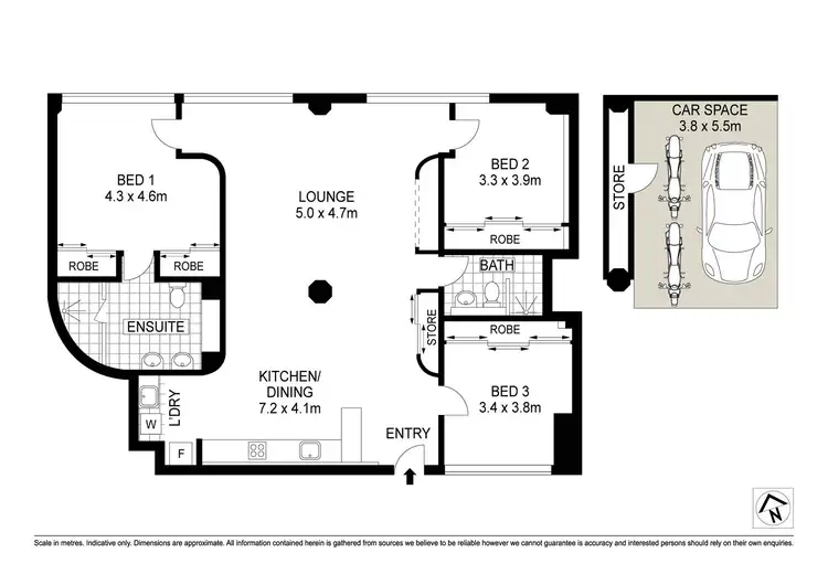 Floorplan of Homely apartment listing, 201/1A Great Buckingham Street, Redfern NSW 2016