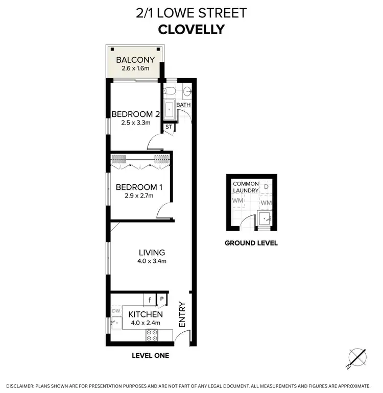 Floorplan of Homely apartment listing, 2/1 Lowe Street, Clovelly NSW 2031