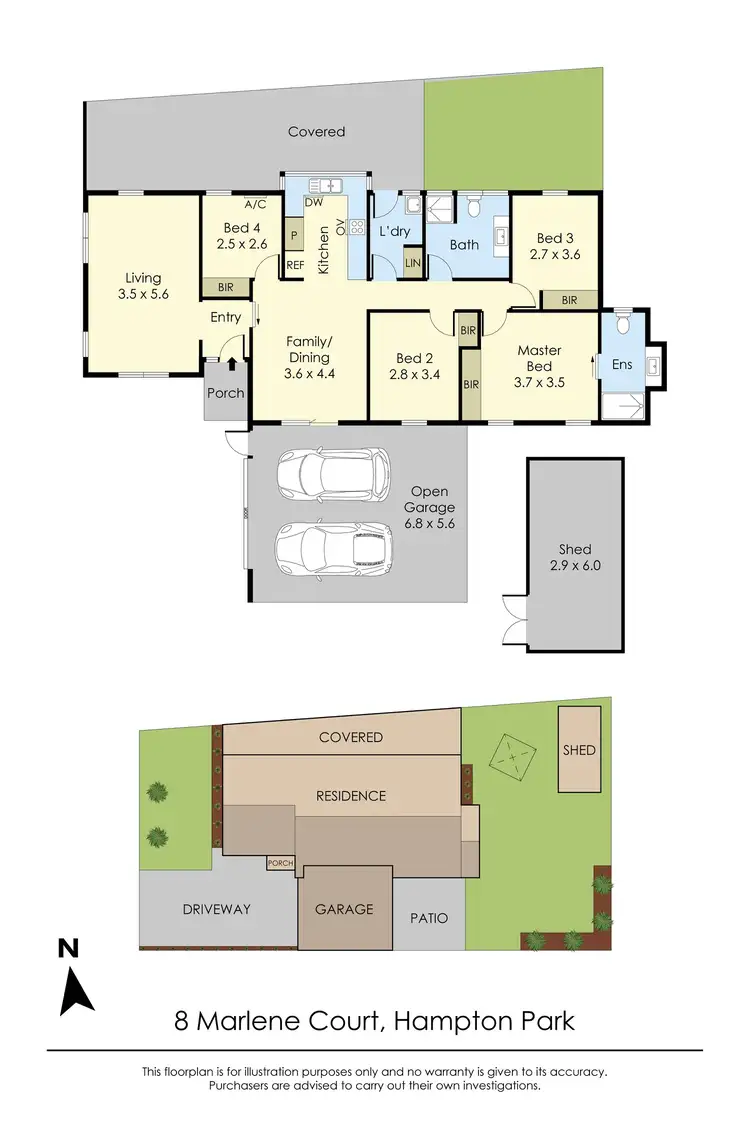 Floorplan of Homely house listing, 8 Marlene Court, Hampton Park VIC 3976