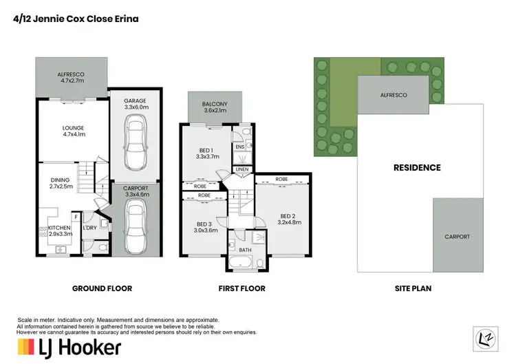 Floorplan of Homely townhouse listing, 4/12 Jennie Cox Close, Erina NSW 2250
