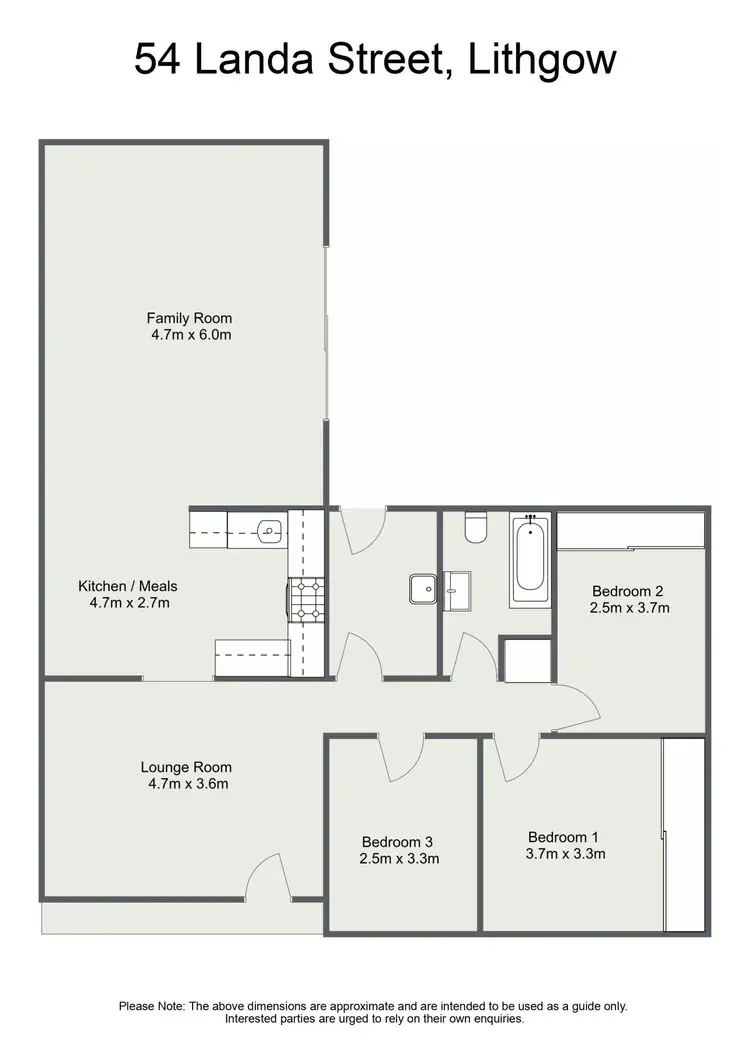 Floorplan of Homely house listing, 54 Landa Street, Lithgow NSW 2790