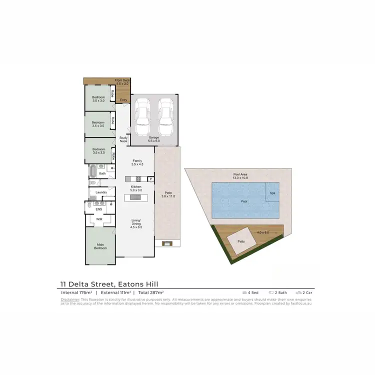 Floorplan of Homely house listing, 11 Delta Street, Eatons Hill QLD 4037