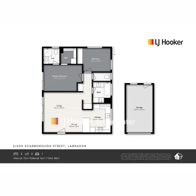 Floorplan of Homely apartment listing, 2/209 scarborough Street, Southport QLD 4215