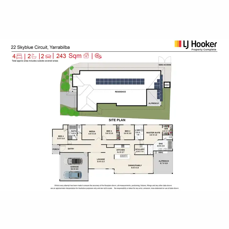 Floorplan of Homely house listing, 22 Skyblue Circuit, Yarrabilba QLD 4207