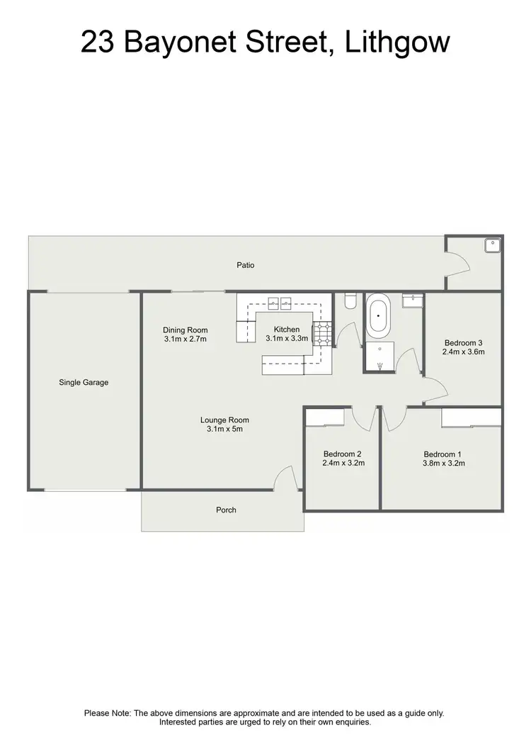 Floorplan of Homely house listing, 23 Bayonet Street, Lithgow NSW 2790