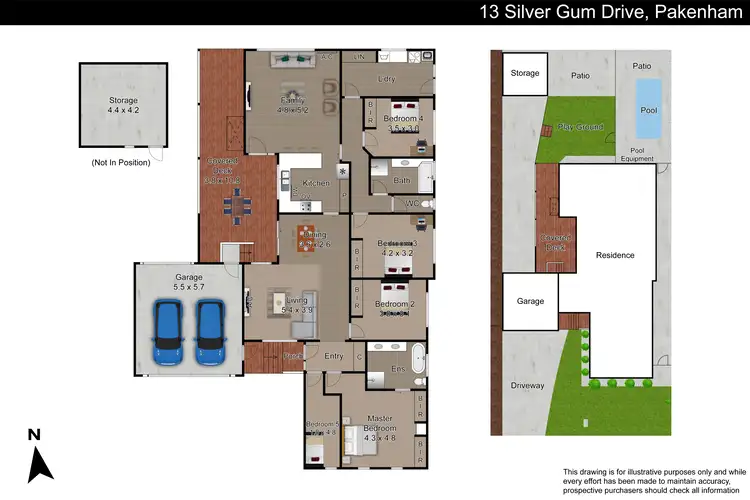 Floorplan of Homely house listing, 13 Silver Gum Drive, Pakenham VIC 3810