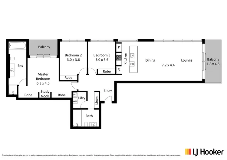 Floorplan of Homely unit listing, 1403/4 Grazier Lane, Belconnen ACT 2617