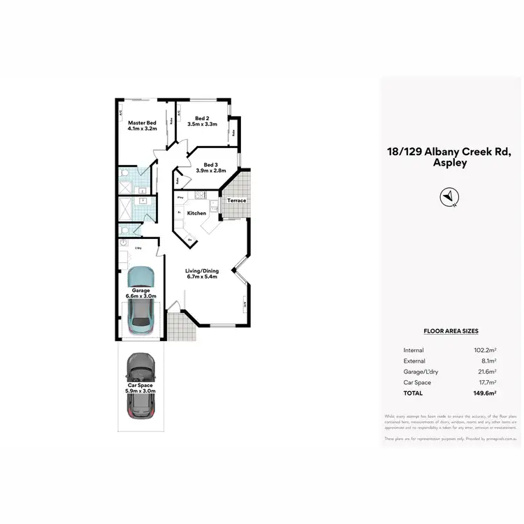 Floorplan of Homely apartment listing, 18/129 Albany Creek Road, Aspley QLD 4034