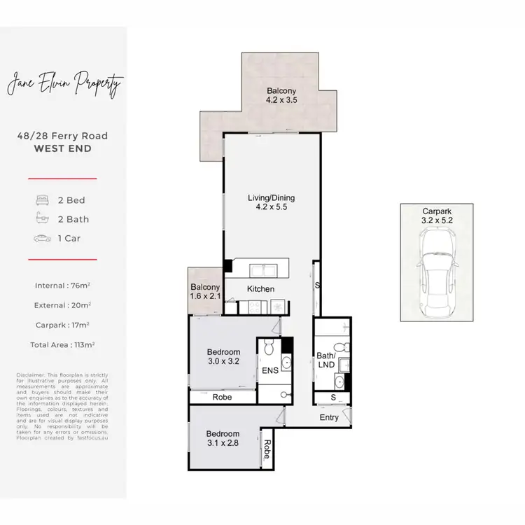 Floorplan of Homely unit listing, 48/28 Ferry Road, West End QLD 4101