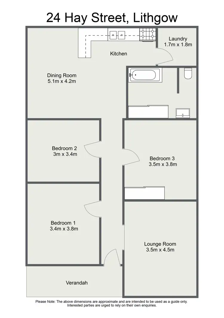 Floorplan of Homely house listing, 24 Hay Street, Lithgow NSW 2790