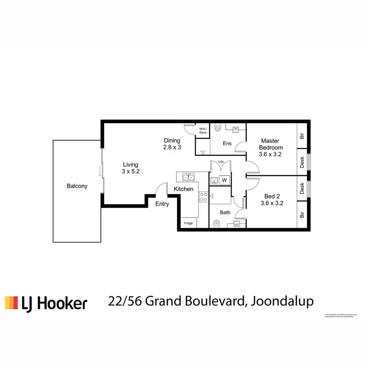 Floorplan of Homely apartment listing, 22/56 Grand Boulevard, Joondalup WA 6027
