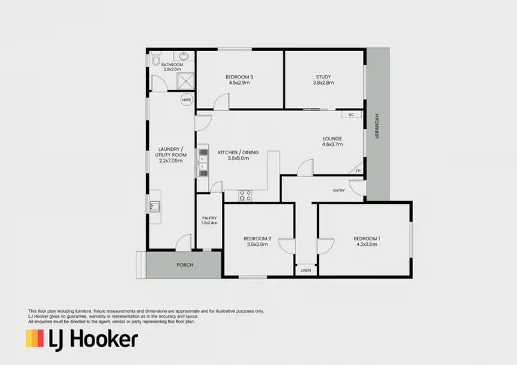 Floorplan of Homely house listing, 45 Murphy Street, Bairnsdale VIC 3875