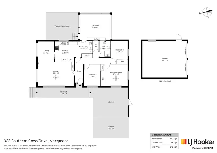 Floorplan of Homely house listing, 328 Southern Cross Drive, Macgregor ACT 2615