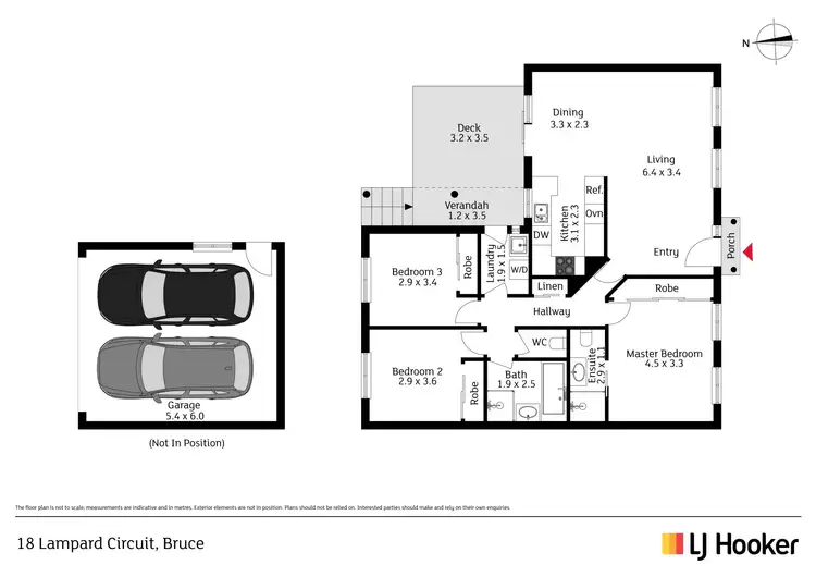 Floorplan of Homely townhouse listing, 18 Lampard Circuit, Bruce ACT 2617